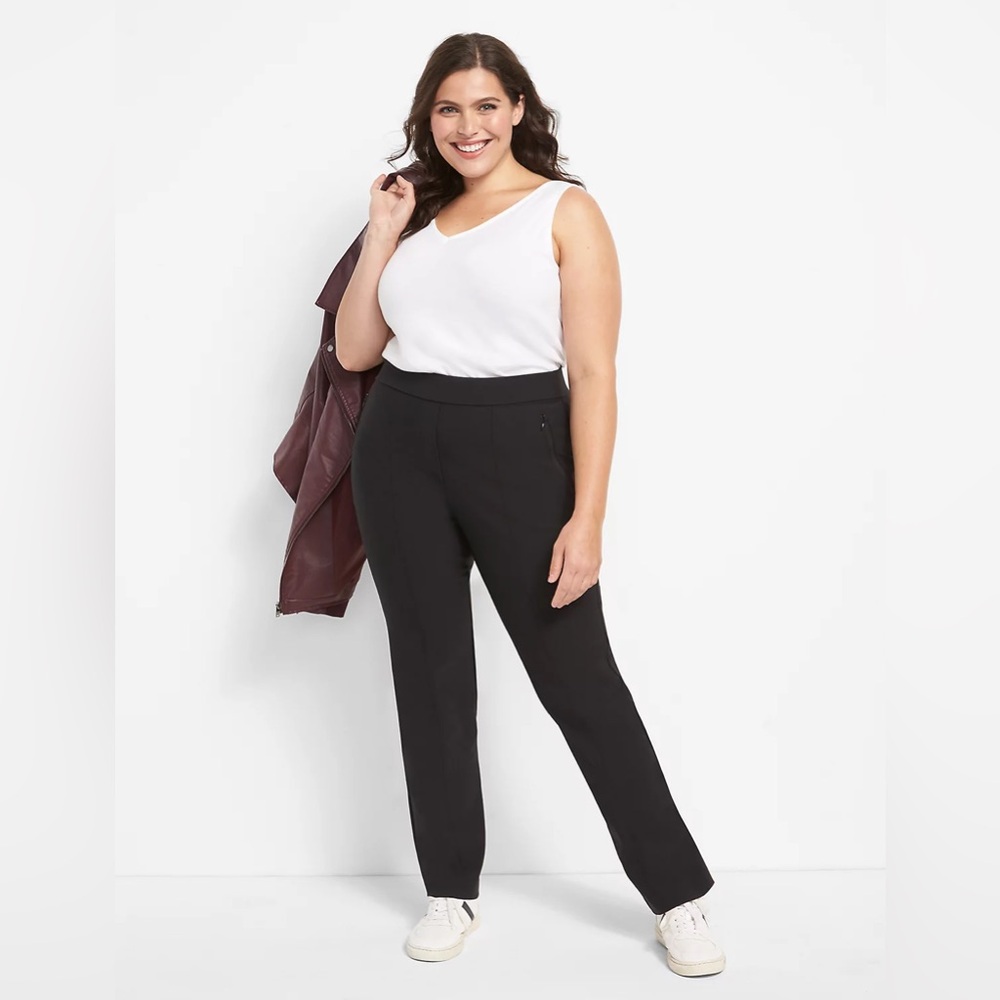 Lane Bryant On-the-Go Straight Pant petite